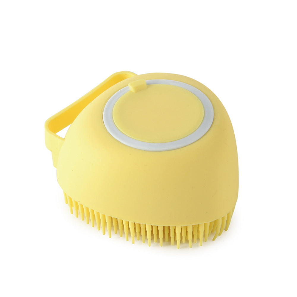 Silicone Dog Bath Massage Gloves Brush Pet Cat Bathroom Cleaning Tool Comb Brush For Dog Can Pour Shampoo Dog Grooming Supplies by Ricaloux