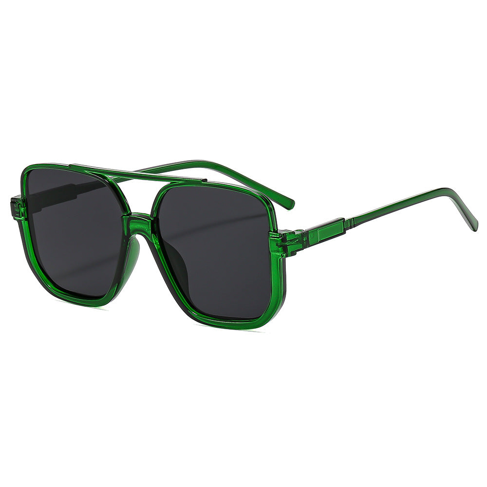 Y2K Chic Personality Double-bridge Semi-rimless Sunglasses – Premium 0 | RICALOUX