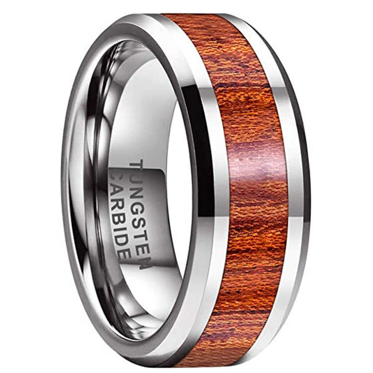 Tungsten Gold Men's And Women's Jewelry 8mm by Ricaloux