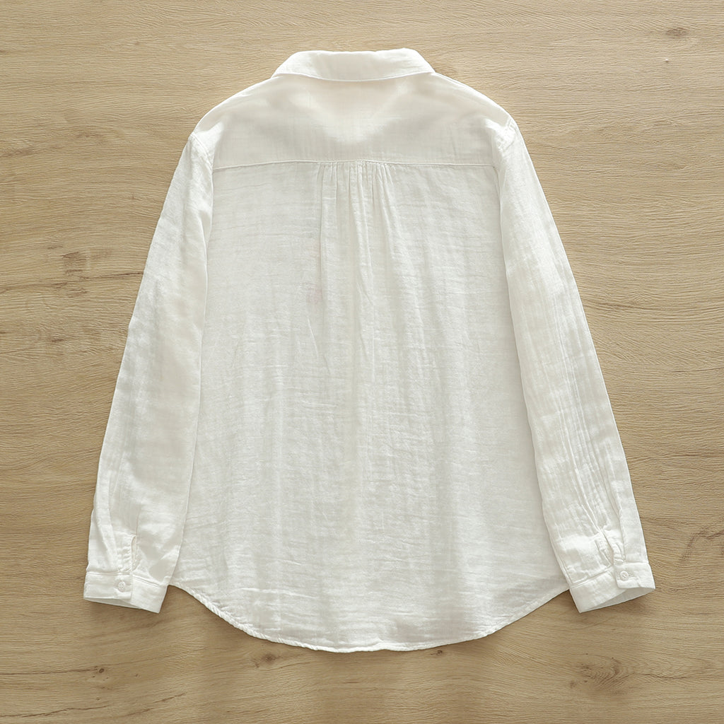 Fresh And Delicate Double-layer Cotton Shirt – Premium 0 | RICALOUX