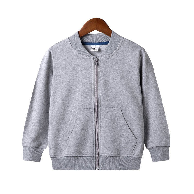 Children's Autumn Clothing Boys And Girls Zipper Sweater Coat Casual Sports Top - RICALOUX