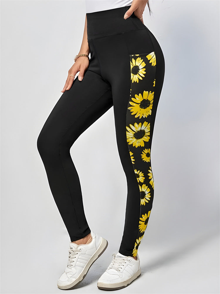 Womens Fashionable Printed Yoga Pants – Premium 0 | RICALOUX