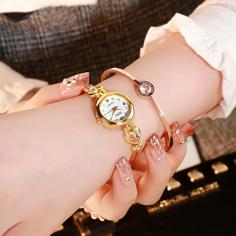 Simple Rhinestone Jewelry For Women Casual Watch by Ricaloux