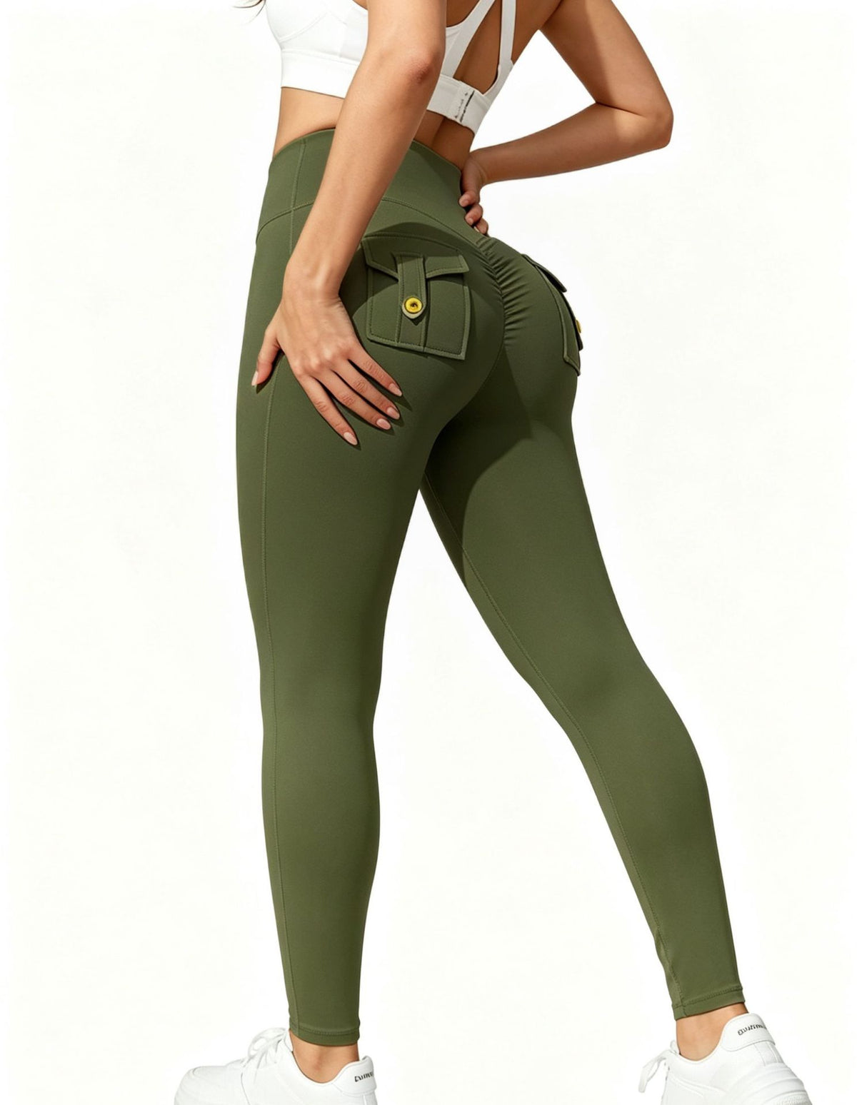 Women's Quick-Dry High-Elasticity Butt-Lifting Sports Trousers, Bare-Skin Feel Yoga Pants For Outdoor Activities by Ricaloux