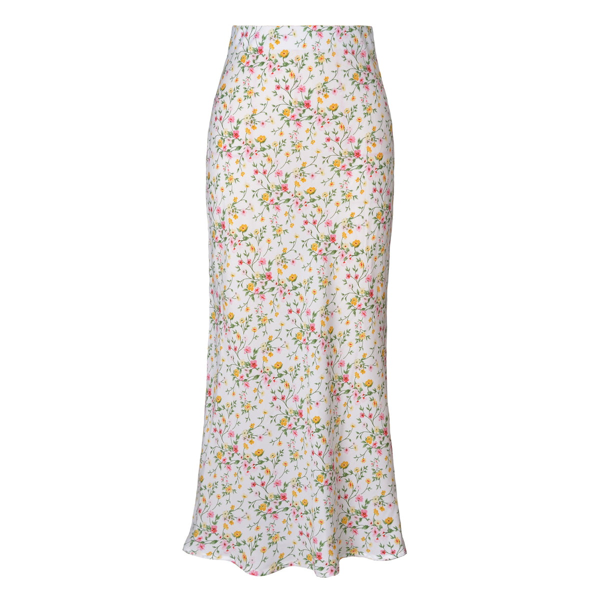Women's Satin High-waisted Elastic Split Skirt by Ricaloux