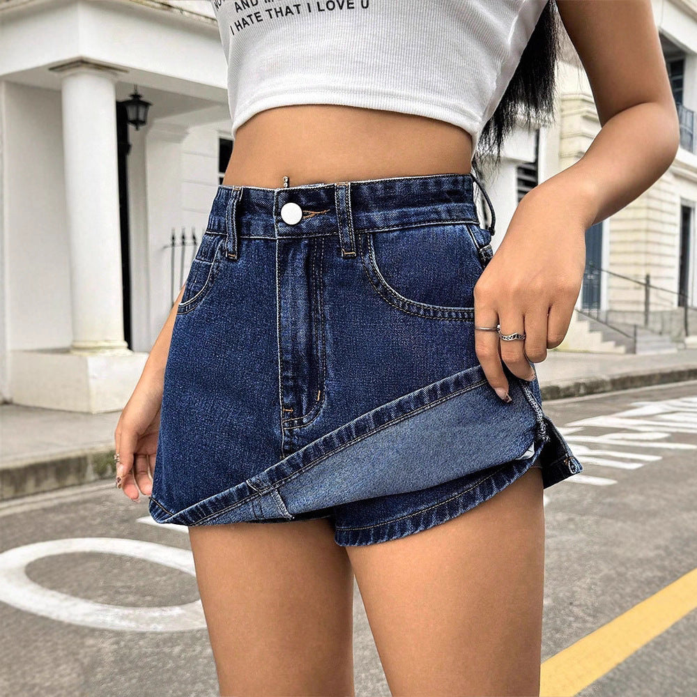 European And American Denim Skort For Women – Premium 0 | RICALOUX