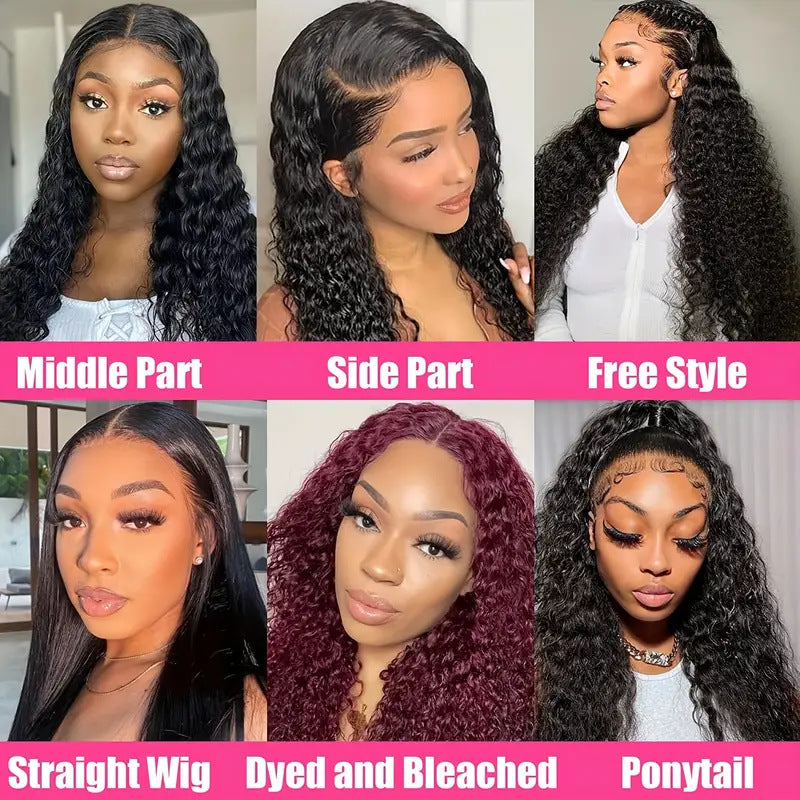 Former Lace Wig Lady Middle Part Long Wavy Hairstyle Fluffy Natural Full Head – Premium 0 | RICALOUX
