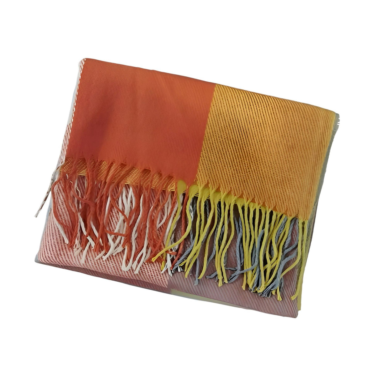 British-style Mens And Womens Couple Tassel Scarf With Large Plaid Pattern – Premium 0 | RICALOUX