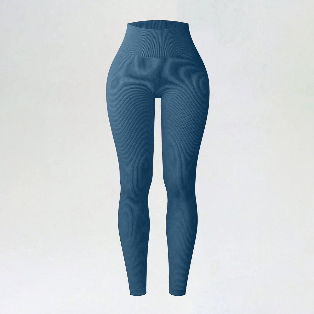 Ribbed Seamless Yoga Pants For Autumn And Winter, High-waisted Tight Sports Leggings, Yoga Apparel Leggings by Ricaloux