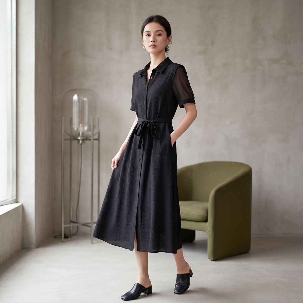 Jacquard Silk Dress For Women by Ricaloux