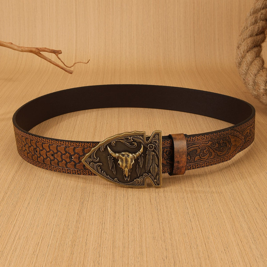 Denim Belt Buckle For Men And Women by Ricaloux