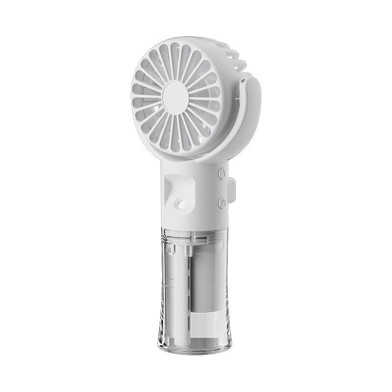 Portable Handheld Spray Fan 4-Speed Water Spray Mist Fan Summer Cooling Artifact USB Charging Summer Supplies Outdoor Mini Fan - RICALOUX