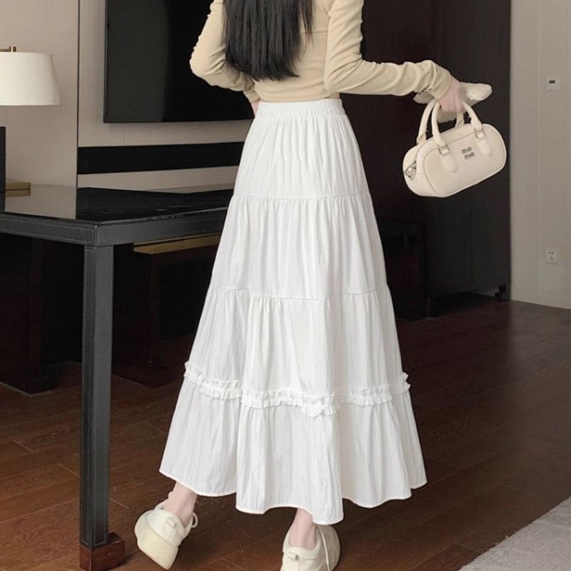 Ruffle-detail Cake Skirt Womens Summer High-waisted Style – Premium 0 | RICALOUX