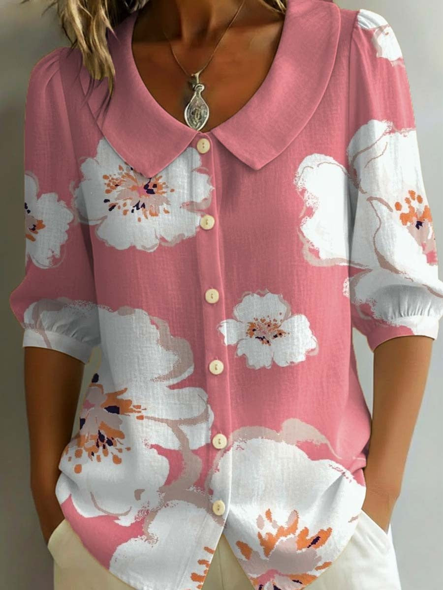 Womens Casual Fashion Printed Short-sleeve Top – Premium 0 | RICALOUX