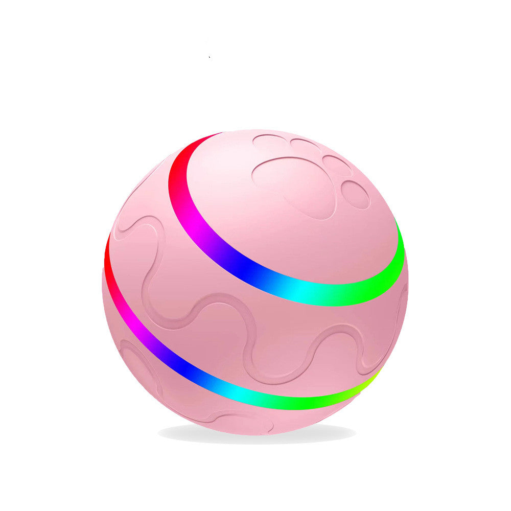 Pet New Cat Wicked Ball Toy Intelligent Ball USB Cat Toys Self Rotating Ball Automatic Rotation Ball by Ricaloux