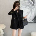 Womens Casual Solid-color Fashionable Black Coat – Premium 0 | RICALOUX