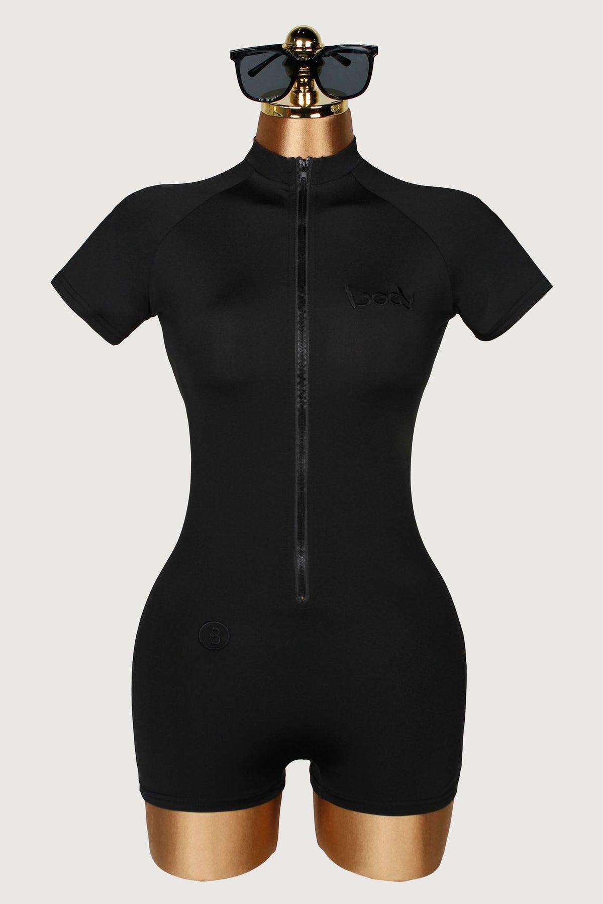 Womens Summer Zippered Short-Sleeve Yoga Jumpsuit – Premium 0 | RICALOUX