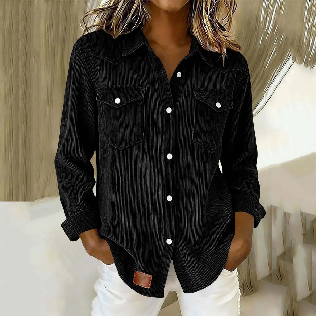 New Womens Long-sleeve Casual Shirt – Premium 0 | RICALOUX