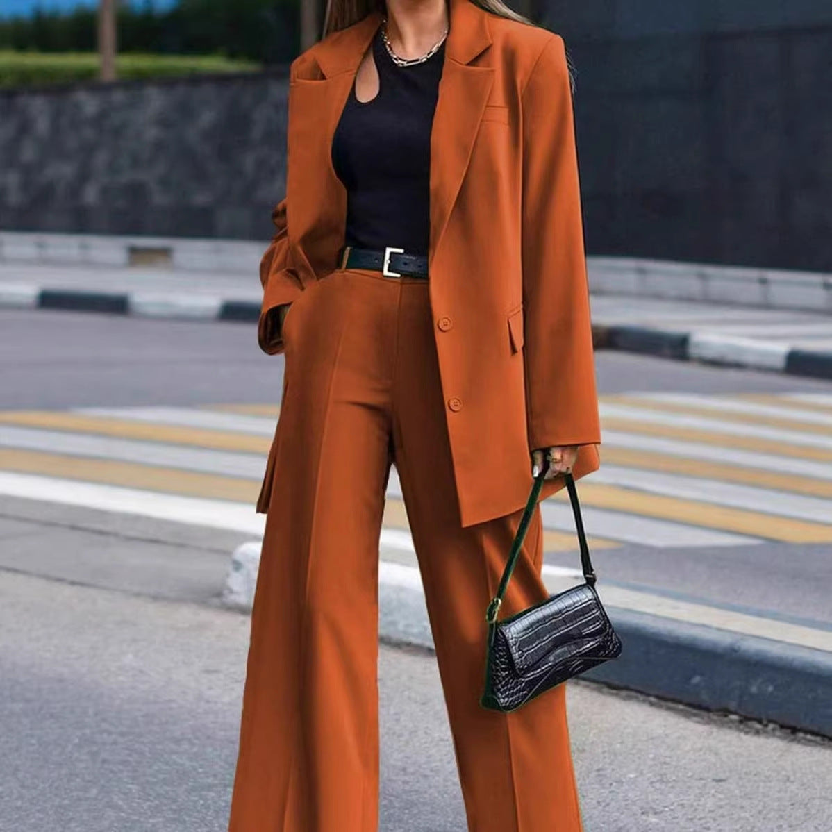 European And American Womens Designer Top And Blazer Set – Premium 0 | RICALOUX
