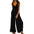 Elegant And Fashionable Wide-leg Pants With A Sexy Open-back V-neck – Premium 0 | RICALOUX