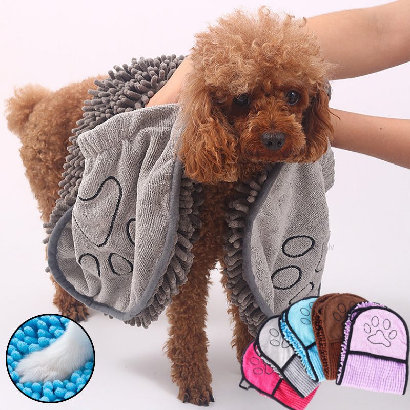 Dogs Cats Towels Super Absorbent Dog Bathrobe Microfiber Bath Towels Quick-Drying Cat Bath Towel For Pets Towel Dog Towels Pet Products by Ricaloux
