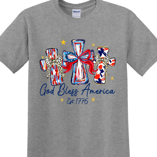 Blessings For America Commemorative Patriotic T-shirt Relaxed Fit – Premium 0 | RICALOUX