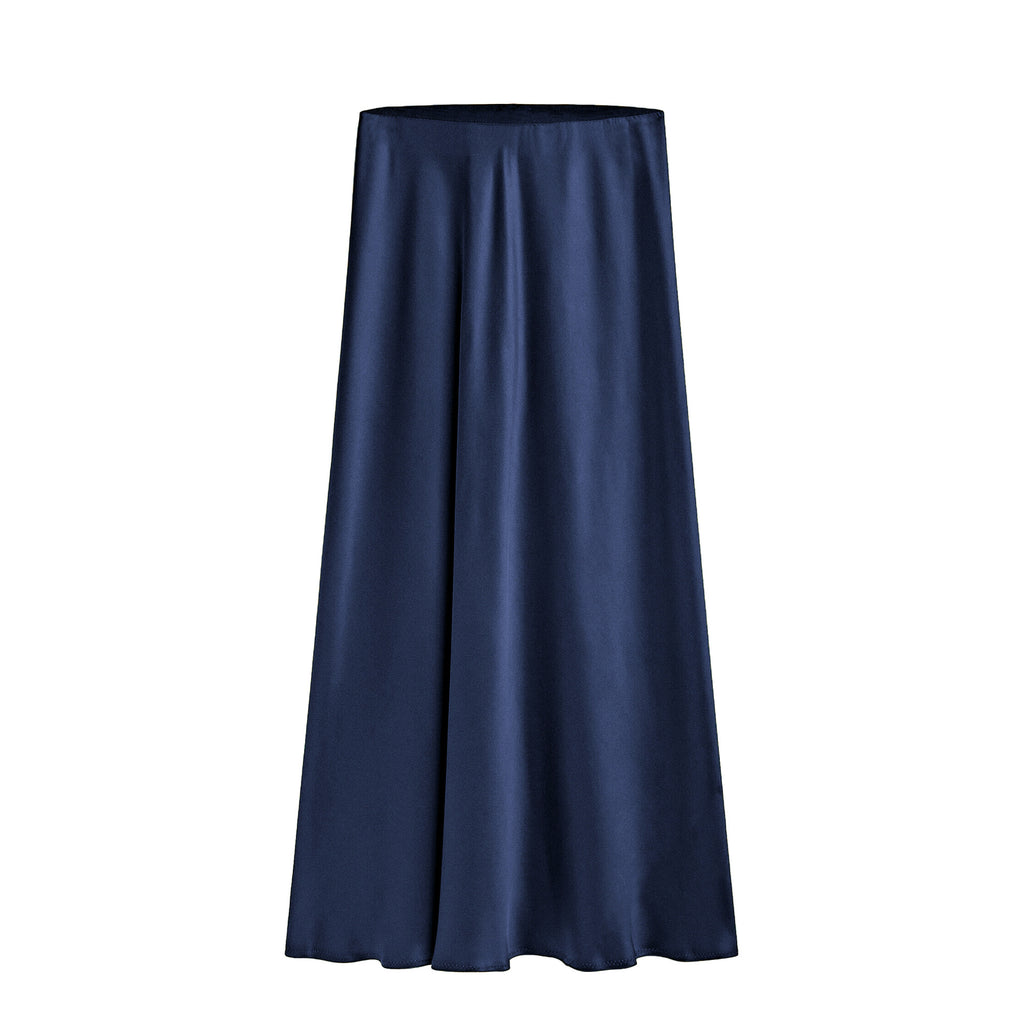 Women's Satin High-waisted Elastic Split Skirt by Ricaloux