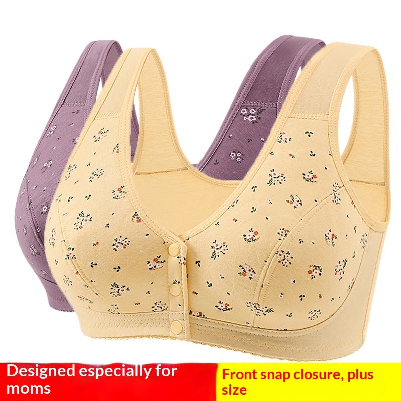 Push-up Bra For Middle-aged And Elderly Women Thin-style Lingerie by Ricaloux