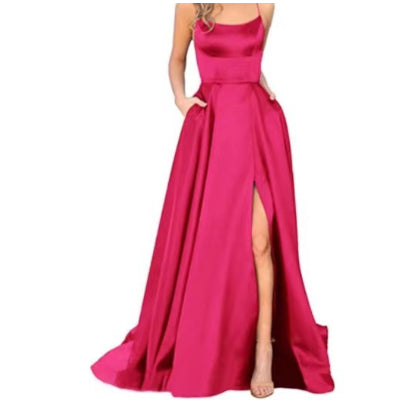 European And American Bridesmaid Dress, Long Style, Figure-flattering, Off-the-shoulder Design – Premium 0 | RICALOUX