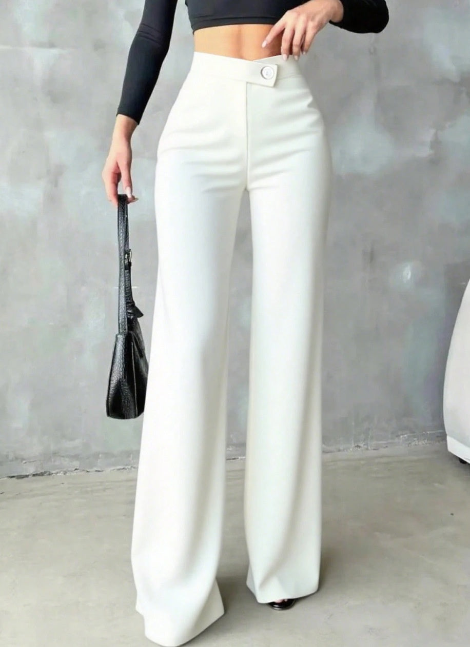 Womens High-waisted Design-focused Straight-leg Pants by Ricaloux