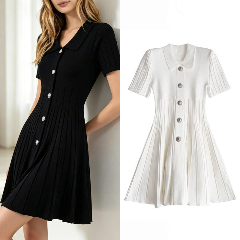 New Womens Polo-neck Knitted Dress – Premium 0 | RICALOUX