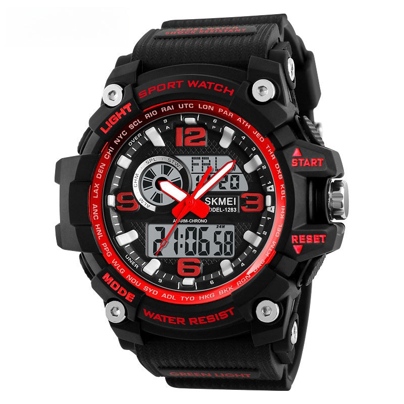 Sports Waterproof Electronic Watch Multifunctional Men by Ricaloux