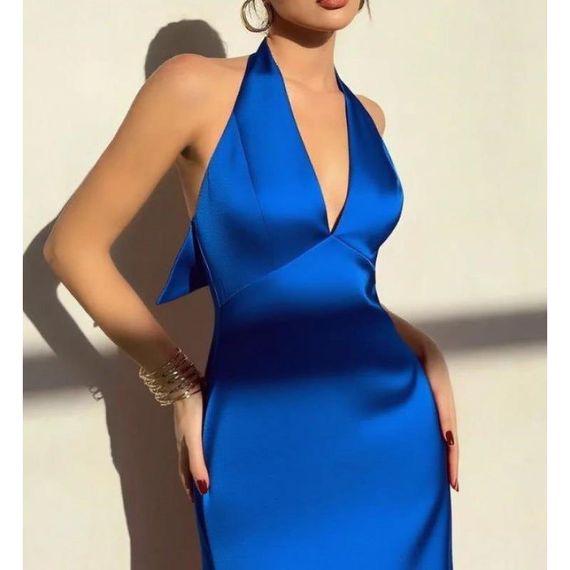 Bow-tie Slim-fit Casual Dress For Women – Premium 0 | RICALOUX