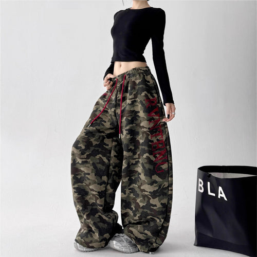 Camouflage Workwear Cropped Pants For Women by Ricaloux
