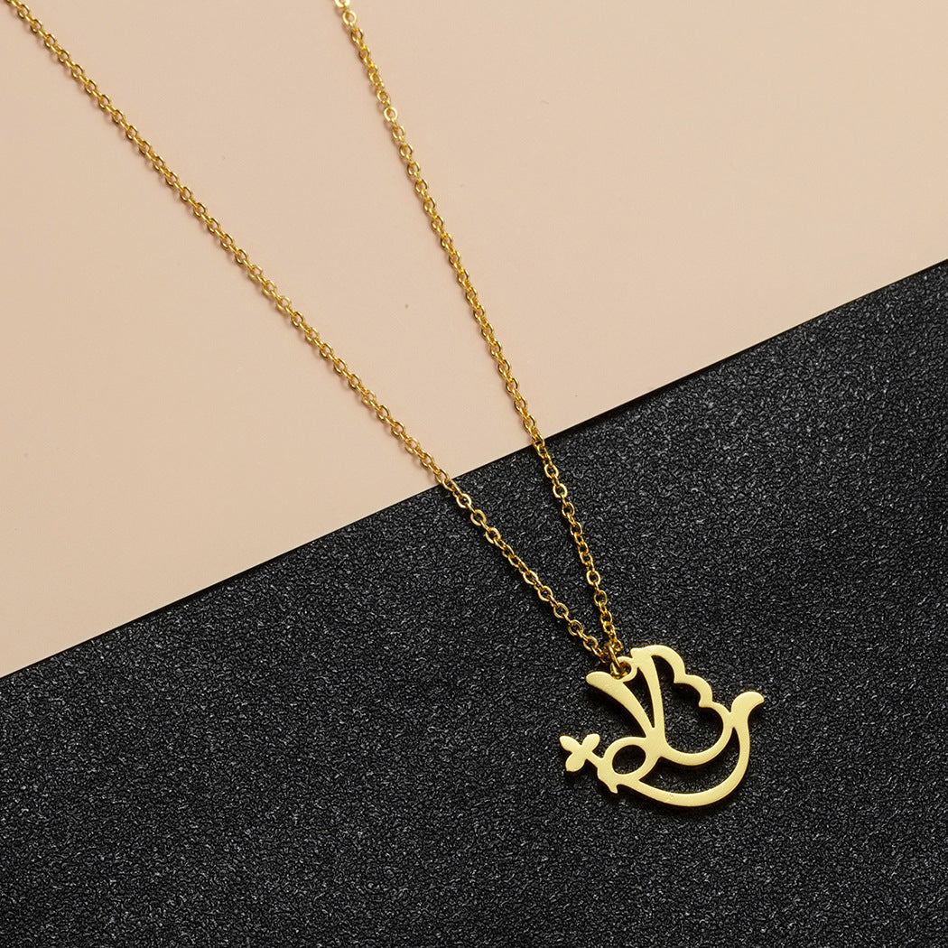 CXWIND PEACE Arabic Letter Jewelry Pendant For Women – Premium 0 | RICALOUX