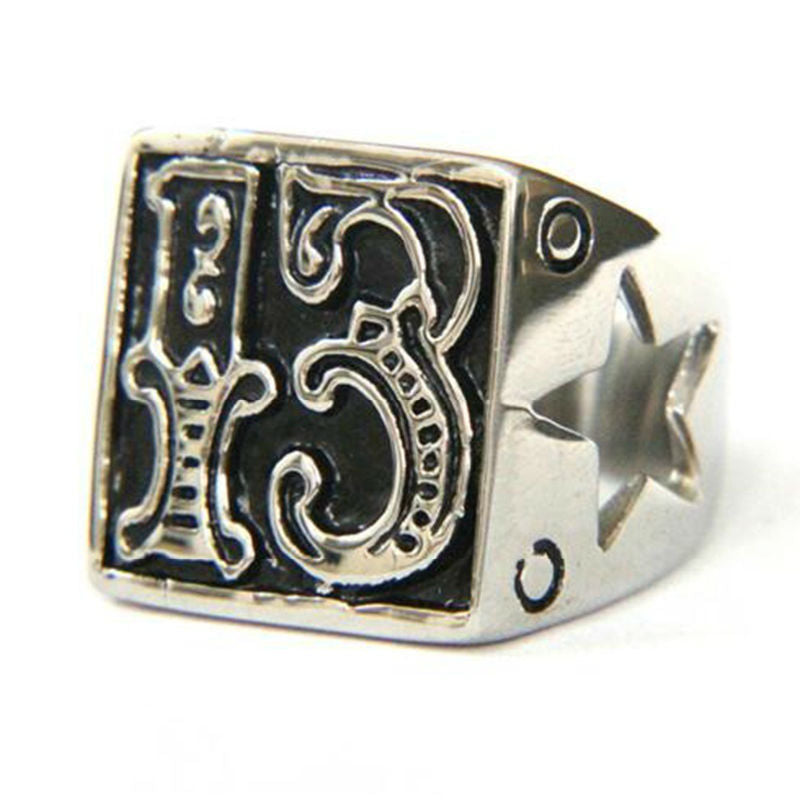 Jewelry Retro Domineering Domineering Ghost Head Men's Titanium Steel Ring by Ricaloux