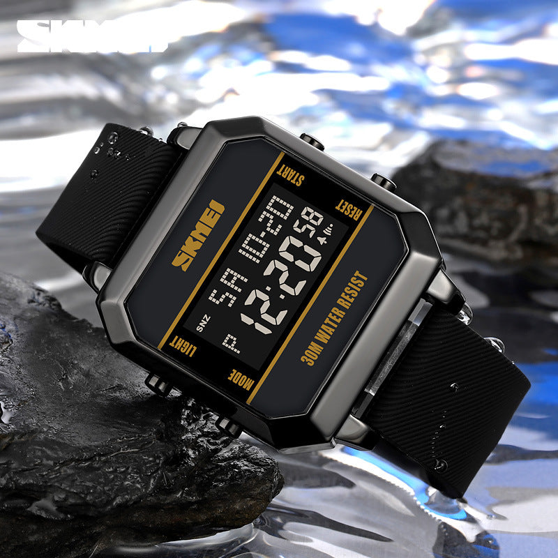 Multifunctional Student Sports Watch Waterproof Chronograph Stopwatch Men – Premium 0 | RICALOUX