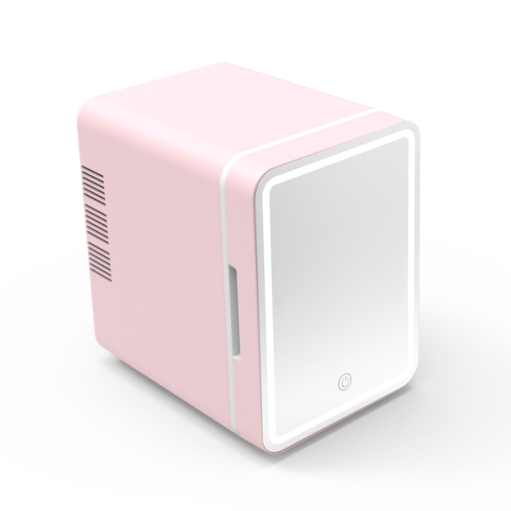 Beauty Refrigerator Makeup Skin Care Products Mini Smal110V Portable Built-in Light Car Refrigerator by Ricaloux