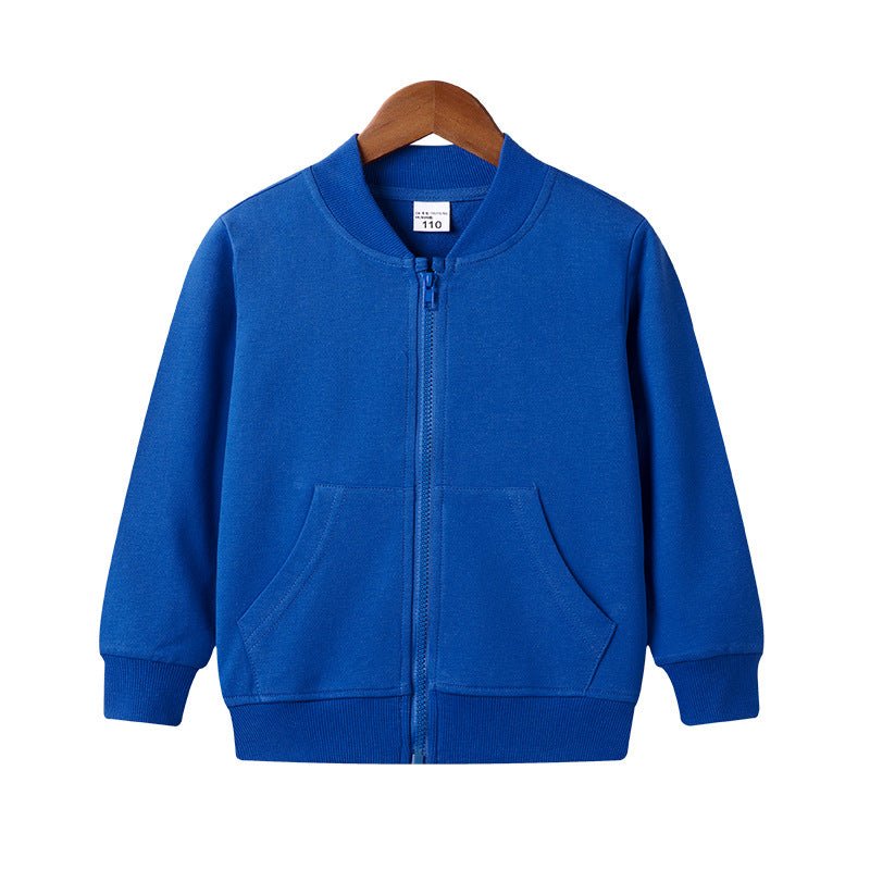 Children's Autumn Clothing Boys And Girls Zipper Sweater Coat Casual Sports Top - RICALOUX