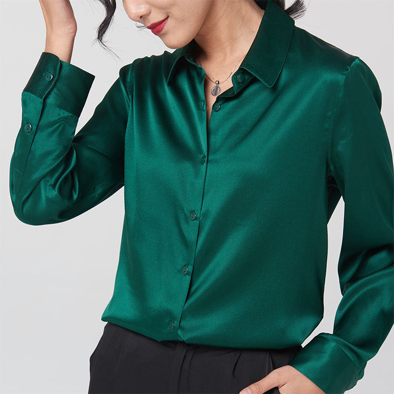 Professional-style Color-blocked Commuter Shirt Slim-fit Square-neck Top – Premium 0 | RICALOUX