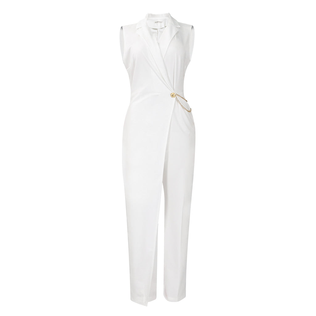 Sleeveless Blazer-collar Jumpsuit Chic And Stylish – Premium 0 | RICALOUX