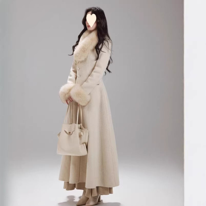 Cinched-waist Double-faced Wool Coat For A Princess by Ricaloux