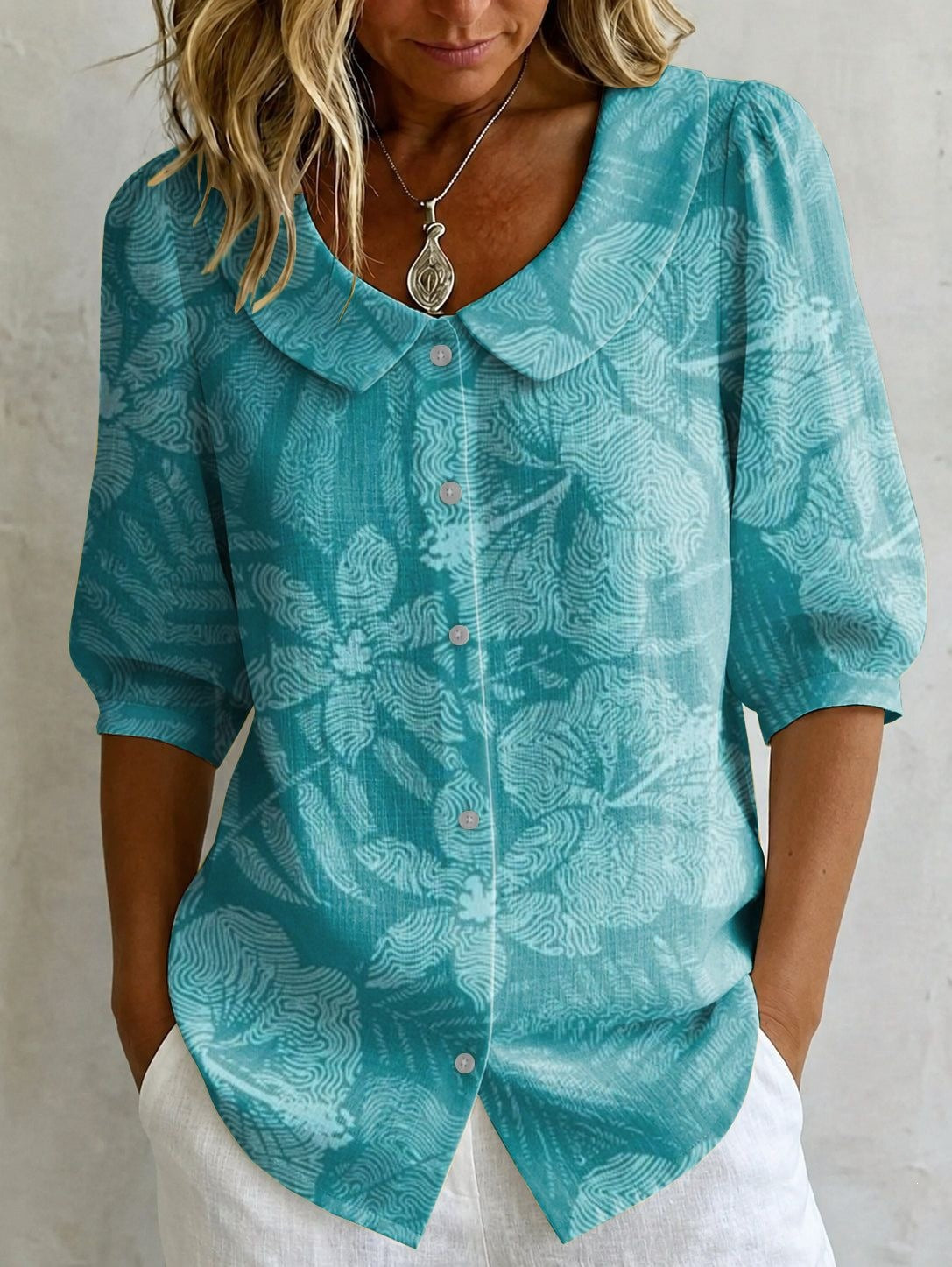 Womens Casual Fashion Printed Short-sleeve Top – Premium 0 | RICALOUX