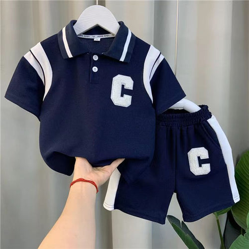 Boys Summer Clothing Set Lightweight Kids Polo Shirts For Summer - RICALOUX