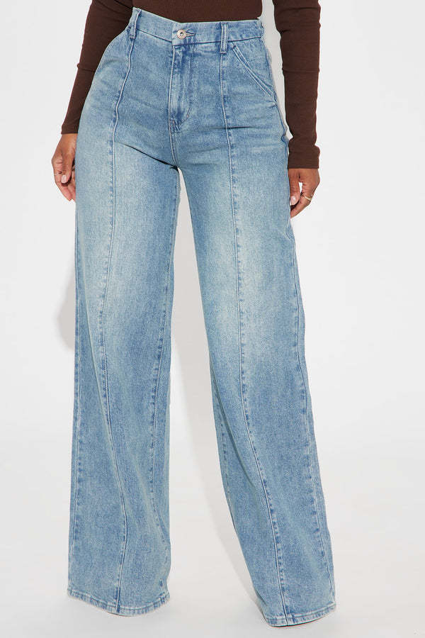 Straight-leg Washed Street-style Womens Jeans by Ricaloux