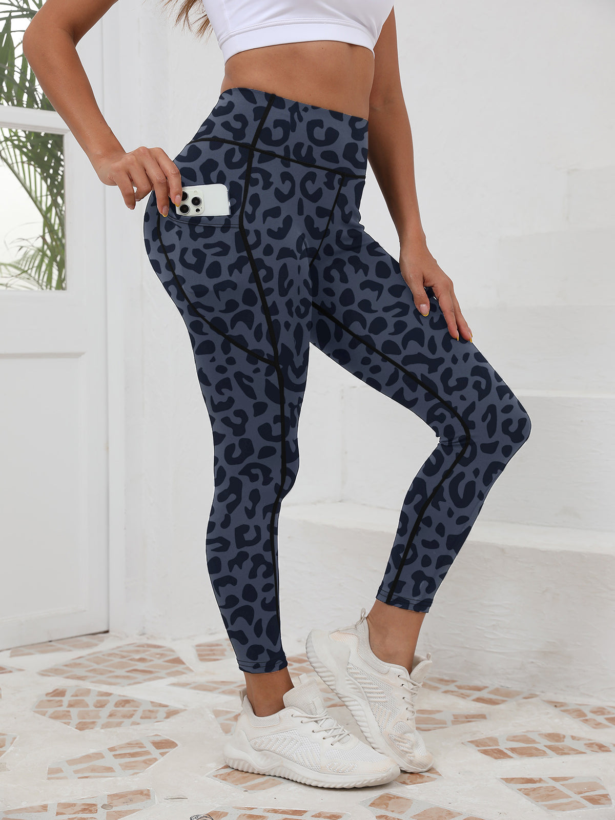 Women's New Leopard Print High-Waisted High-Stretch Sports Yoga Pants, Butt-Lifting Running Leggings – Premium 4 | RICALOUX