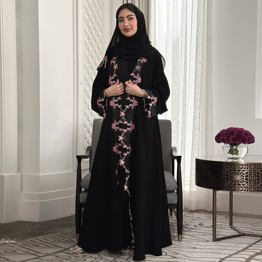 Embroidered Lace-Patchwork Cardigan Fashion Womens Wear by Ricaloux