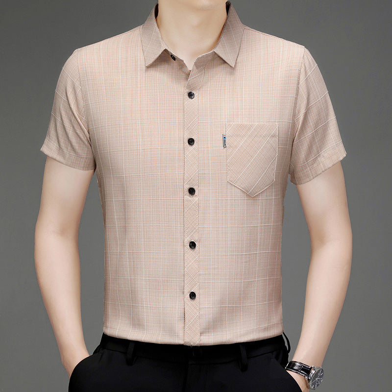 Mens Business-Casual Stretch Casual Shirt – Premium 0 | RICALOUX