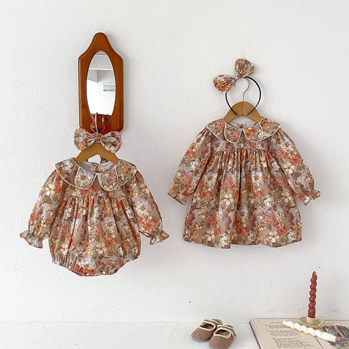 Clothes For Babies Baby Girl Doll Collar Lace Romper - RICALOUX