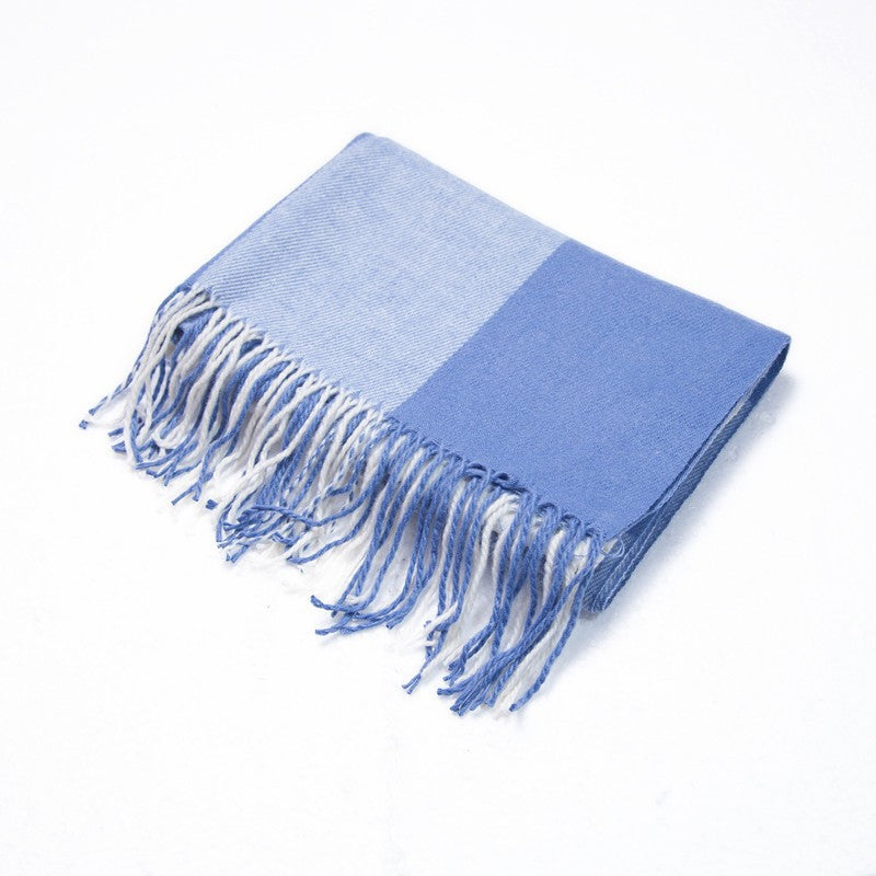 British-style Mens And Womens Couple Tassel Scarf With Large Plaid Pattern – Premium 0 | RICALOUX